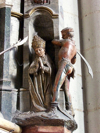 Decapitacion de San Fermín. Catedral de Amiens, trasaltar (1490-1530)
