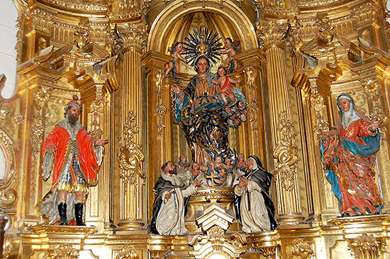 Retablo de la Virgen del Rosario (Lesaca) Tomás de Jaúregui, 1754