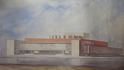 Proyecto para el Teatro Nacional de la Ópera de Madrid (1964), por Miguel Gortari Beiner
