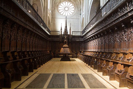 Sillería coral de la catedral de Tudela Esteban de Obray, 1517/1519-1522 (Foto: Antonio Ceruelo, cortesía de la Fundacion para la Conservación del Patrimonio Histórico de Navarra)