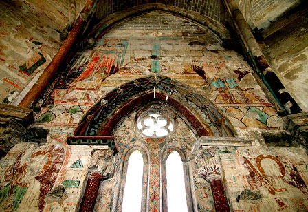 Artajona. Iglesia de San Saturnino. Pintura del paño central del ábside