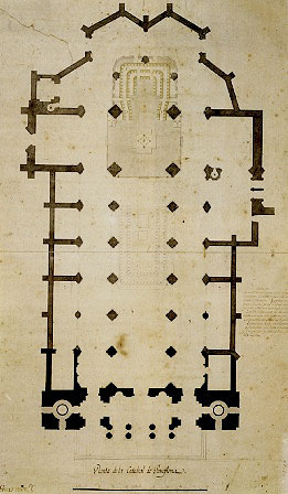 Plan de Ochandátegui para la reforma interior de la Catedral de Pamplona en 1800