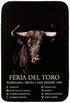 Tomás Muñoz Asensio. Cartel de la Feria del Toro. 1999.