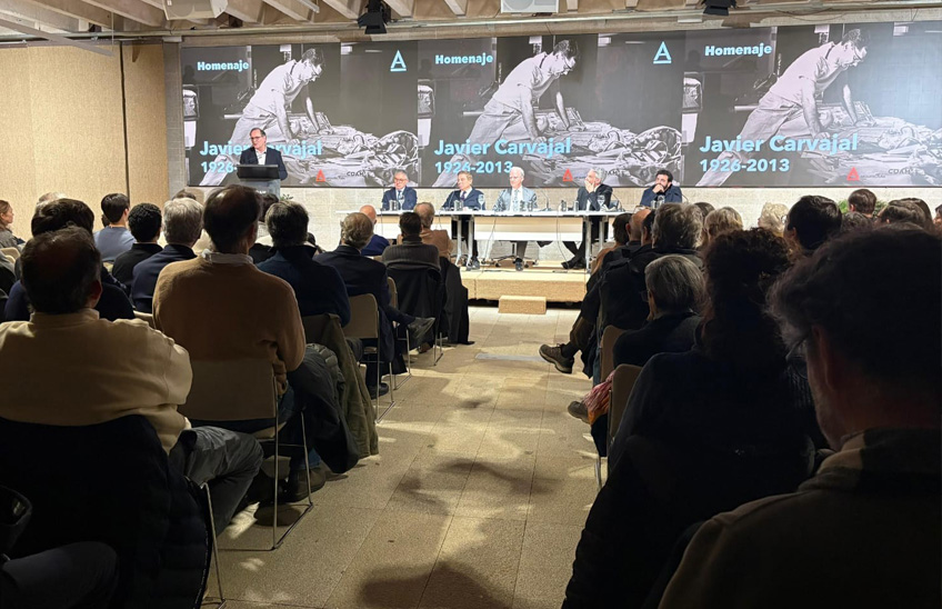 The School of Architecture the high school of Architects of Madrid pay tribute to Javier Carvajal