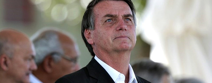 Jair Bolsonaro, en un acto de la campaña electoral