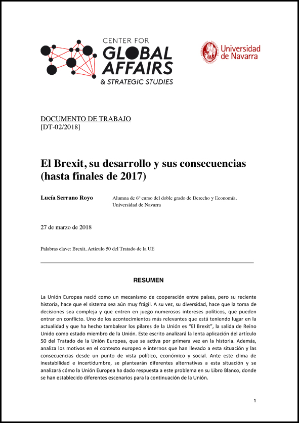 El Brexit, su desarrollo y consecuencias 