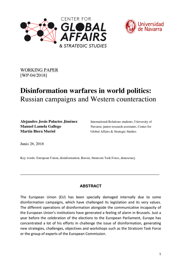 Disinformation warfares: Russian campaigns and Western counteraction