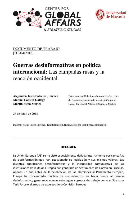 Guerras desinformativas: las campañas rusas y la reacción occidental