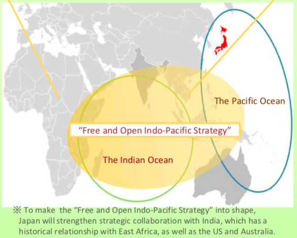 Imagen de la presentación oficial de la Free and Open Indo-Pacific Strategy japonesa