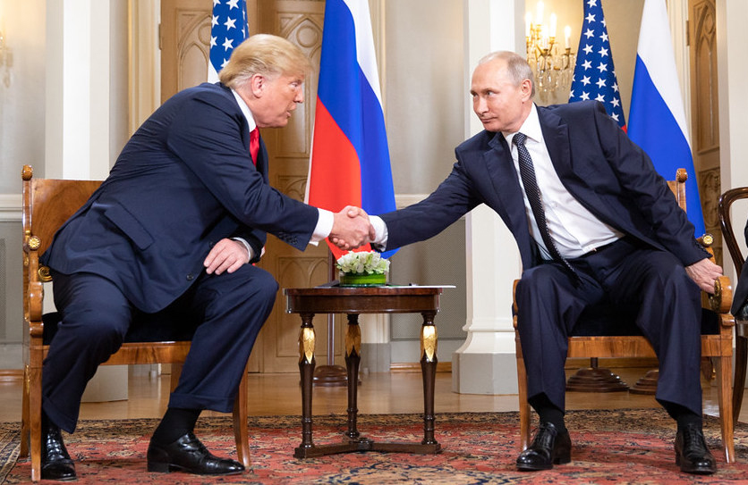 Donald Trump y Vladimir Putin, en julio de 2018 [Shealah Craighead]