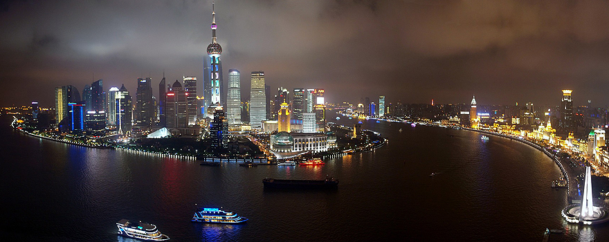 Vista nocturna de Shanghái [Pixabay]