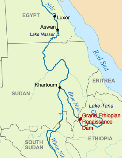 El curso del Nilo 