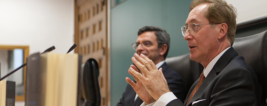 Francisco Pascual de la Parte, durante la presentación de su libro [Manuel Castells]