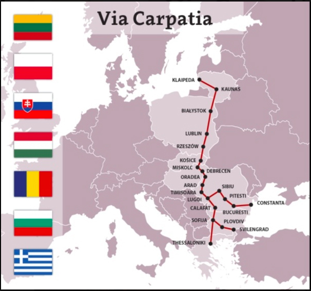 La futura conexión norte-sur, Báltico-Negro/Mediterráneo