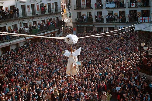 La Plaza Nueva de Tudela en la Bajada del Ángel