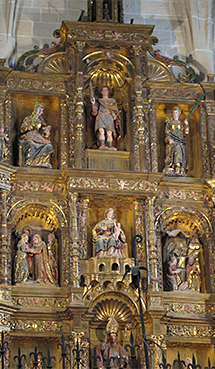 Retablo mayor de la parroquia de Isaba