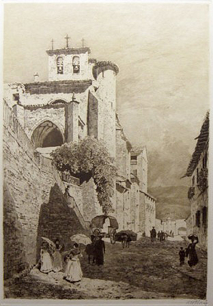 A hill town in Navarre, de Axel Herman Haig, 1888