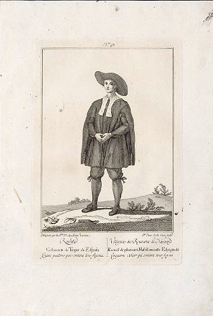 Roncalés (Colección de Trajes de España), grabado de Juan de la Cruz sobre dibujo de María Agustina de Azcona