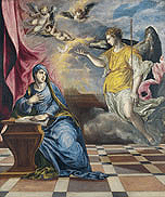 La Anunciación, El Greco, c. 1576.