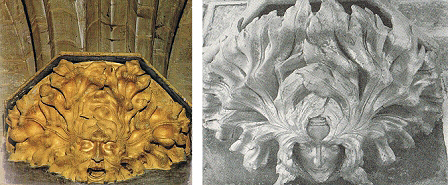 Ménsulas de la sala capitular (Capilla Barbazana) de la Catedral de Pamplona