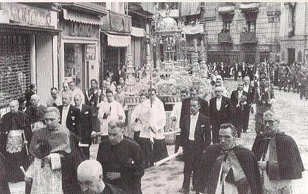 Procesion del Corpus Christi en Pamplona. 1964