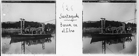 Sartaguda. Barca en el Ebro