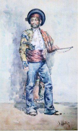Retrato de bandolero, por Antonio Muñoz