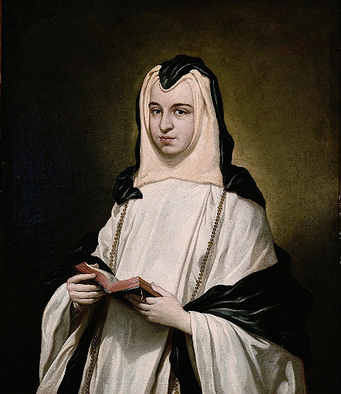 Retrato de monja de Antonio González Ruiz del Museo de Navarra. 1750