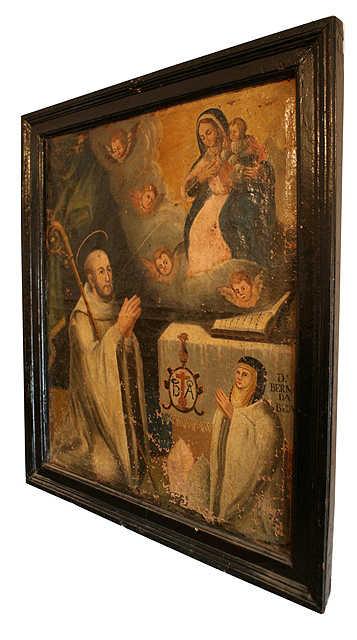 "La Virgen confortando a San Bernardo". Monasterio de Tulebras