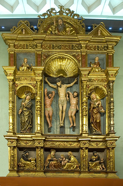 Retablo del Crucificado procedente de la iglesia de San Nicolás de Tudela (1525-1530).