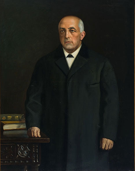 Santiago Ondarra retratado por Ciga hacia 1918.
