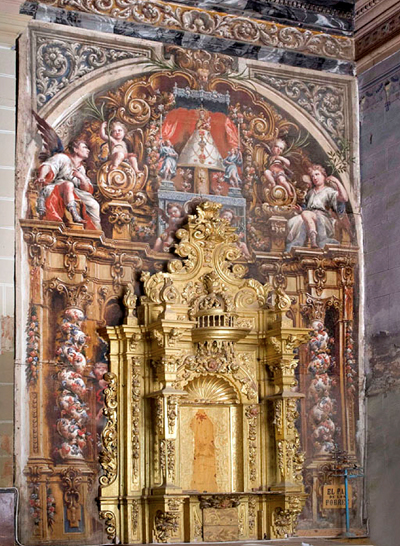 Retablo fingido en el convento de San Francisco de Viana