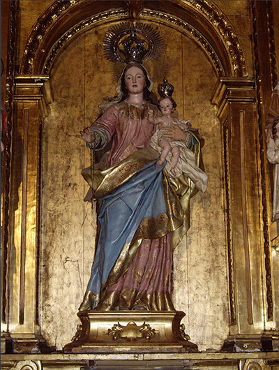 Nuestra Señora del Rosario (Elizondo) Luis Salvador Carmona. Madrid, h. 1750