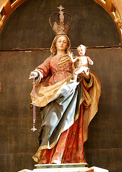 Nuestra Señora del Rosario (Sesma). Círculo de Luis Salvador Carmona. Madrid, mediados del siglo XVIII