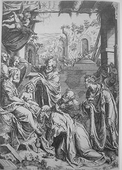 Cornelis Cort, “Adoración de los Magos” (1571-1572)