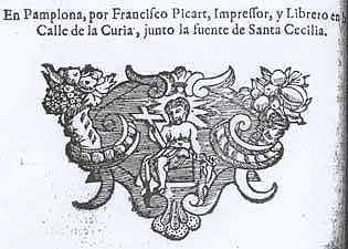 Portada y colofón de los villancicos impresos para la  catedral de Pamplona en 1716