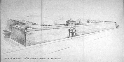 Proyecto de reconstrucción ideal de la muralla de la ciudadela