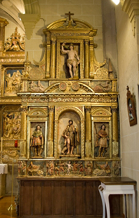 Armañanzas. Parroquia de Santa María Retablo de San Roque 