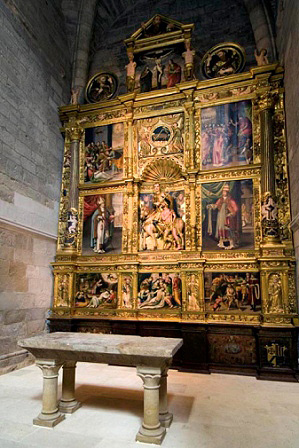 Retablo de San Martín. Catedral de Tudela
