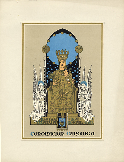 Cartel de la Coronación de la Virgen del Sagrario, de Leocadio Muro Urriza 