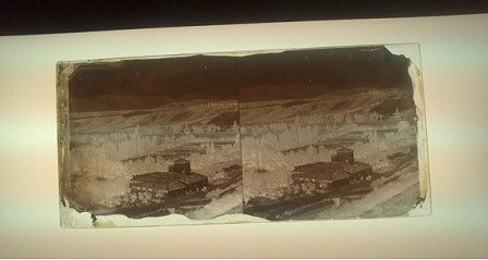 Vista estereoscópica del Molino de Caparroso. Ca. 1870