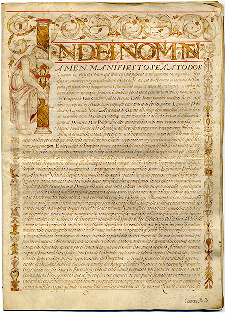 Acta del juramento real de1551. Archivo Real y General de Navarra