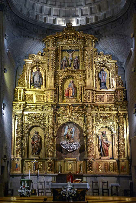 Retablo mayor de Larraga, por Fermín de Larrainzar, 1696-99. Foto I. Yoldi