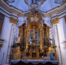 Vista del retablo mayor dedicado a San Gregorio