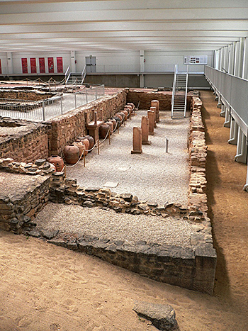Bodega (cella vinaria) de la villa romana de Arellano