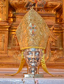 Relicario de la cabeza de San Gregorio