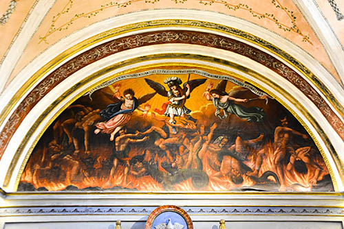 San Miguel abatiendo al demonio. F. Ignacio Yoldi