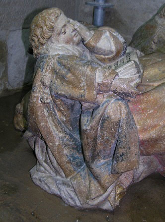 Tudela. Catedral Sepulcro de Sancho Sánchez de Oteiza. Detalle