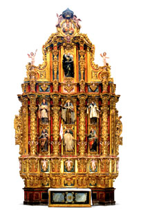 La única cofradía de la santa en el Reino y su retablo en el monasterio de Fitero