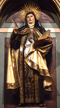 La imagen de Santa Teresa en las Carmelitas Descalzas
